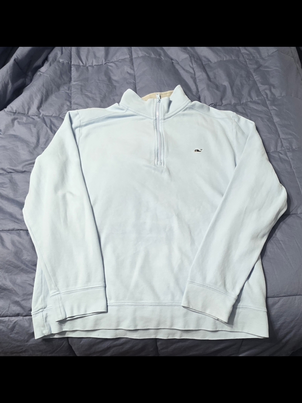 Vineyard Vines Men’s Pale Blue Half-Zip Pullover
